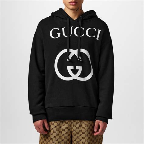 gucci inspired hoodie|Gucci oversized logo hoodie.